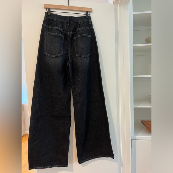 GRLFRND Chloe High Rise Pleated Wide Leg Jean - Picture 3 of 3